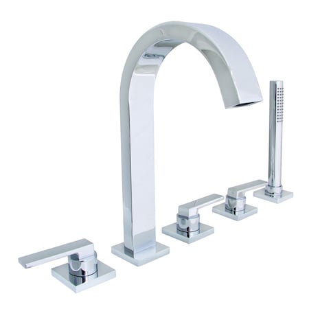 Speakman SB-2533 Lura 5-Hole Roman Tub Faucet W/ Platform Lever Handles PC SB-2533